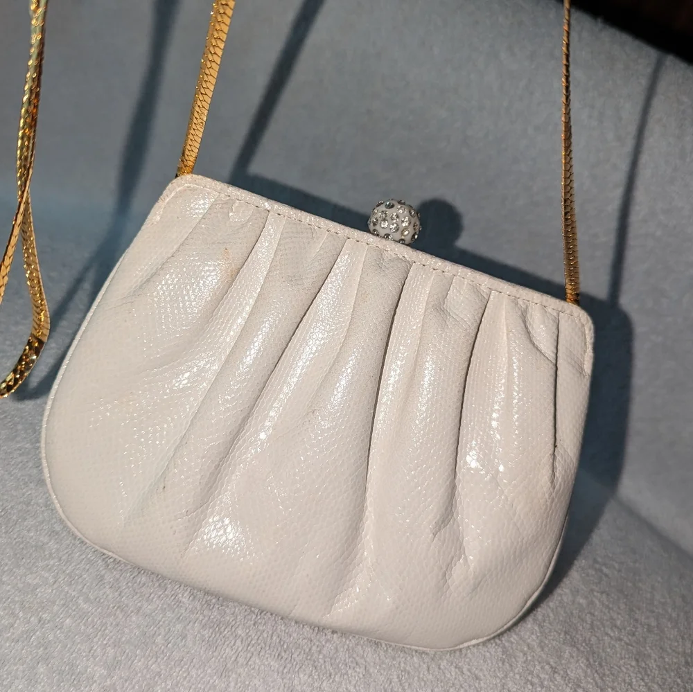 Vintage Ashneil snakeskin pattern bag . - Picture 3 of 10